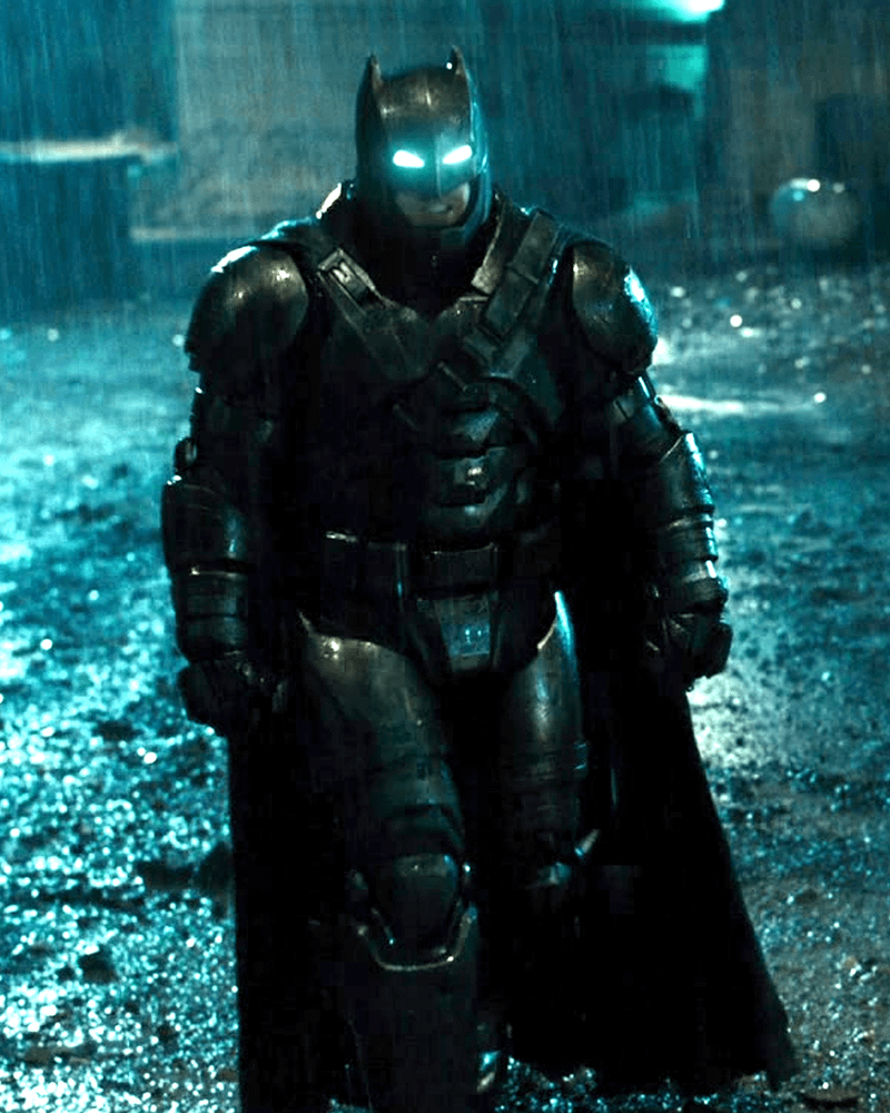 Ben Affleck as Batman in Batman v Superman: Dawn of Justice