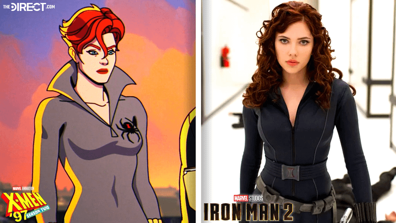Black Widow in X-Men '97, against her live-action counterpart.