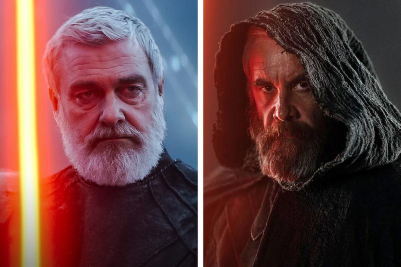 Baylan Skoll comparison with Ray Stevenson and Rory McCann