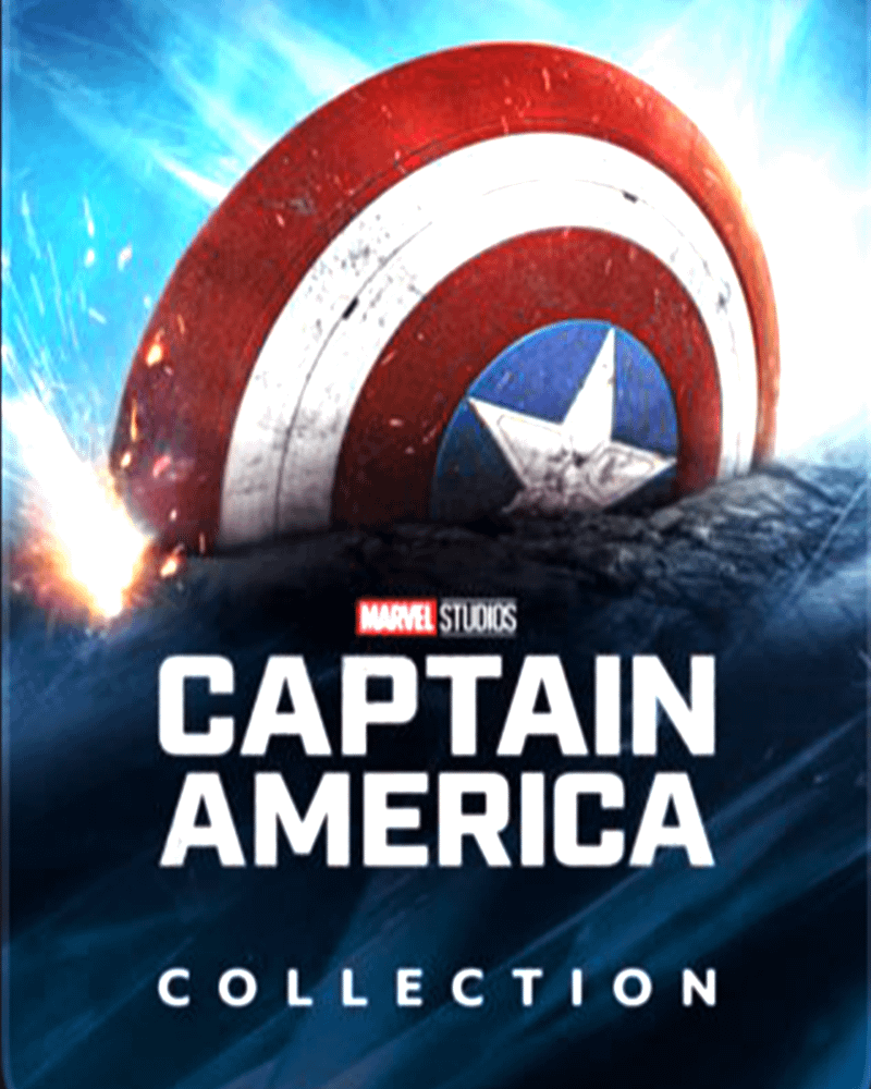 'Captain America Collection' text and shield logo on Disney+.