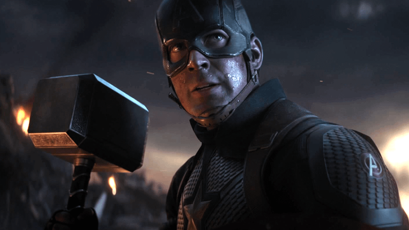 Chris Evans as Captain America in Avengers: Endgame.