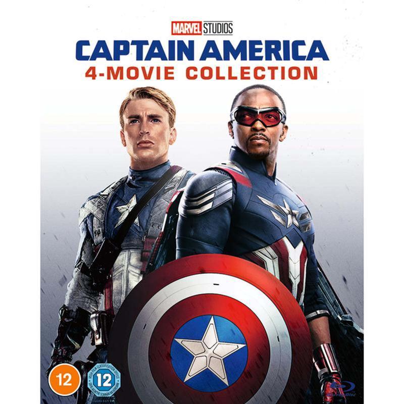 Captain America four movie collection cover.