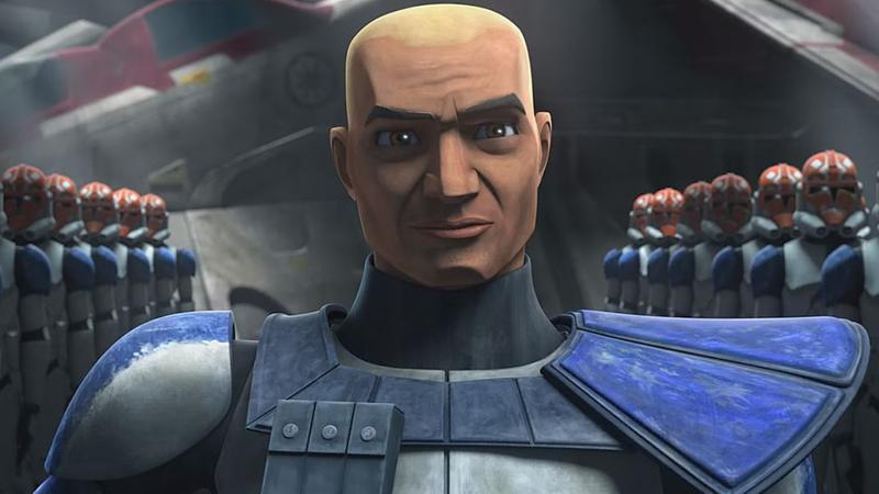 Captain Rex smirking in Star Wars: The Clone Wars.