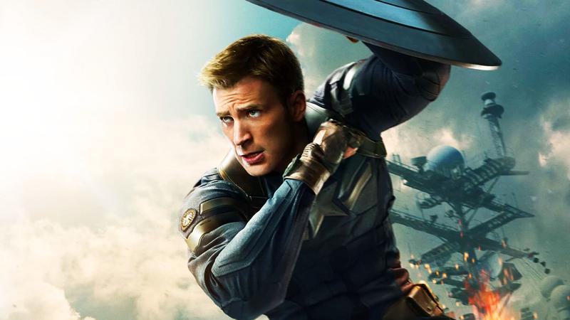 Chris Evans in Captain America: The Winter Soldier.