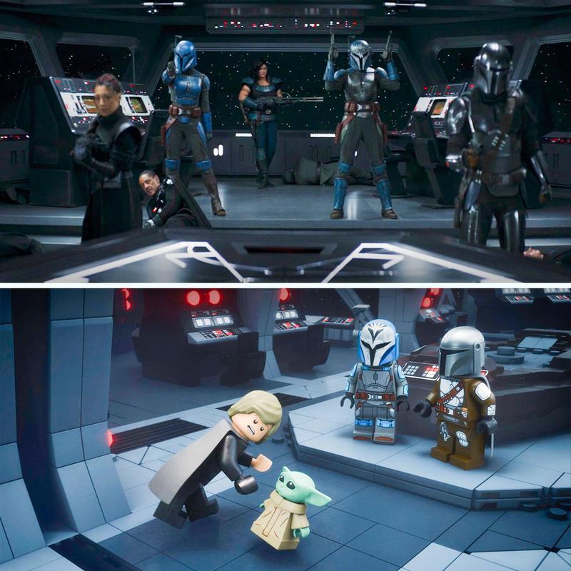 LEGO Star Wars The Mandalorian special, Season 2 finale, Luke Skywalker cameo in show vs special.