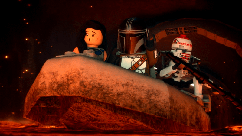 LEGO Star Wars The Mandalorian special, lava river, Cara Dune.