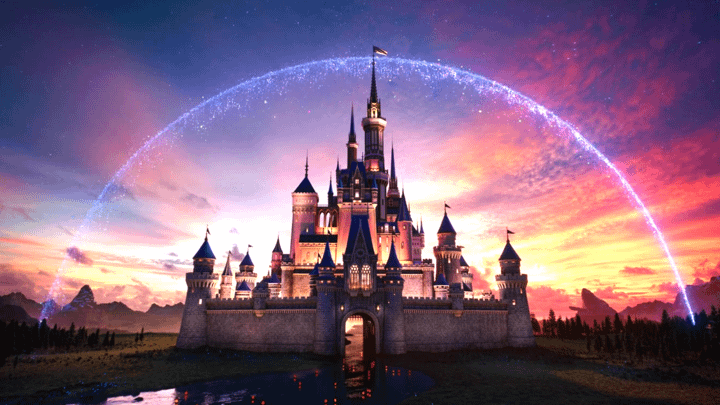 Disney's standard intro with Cinderella's Castle.