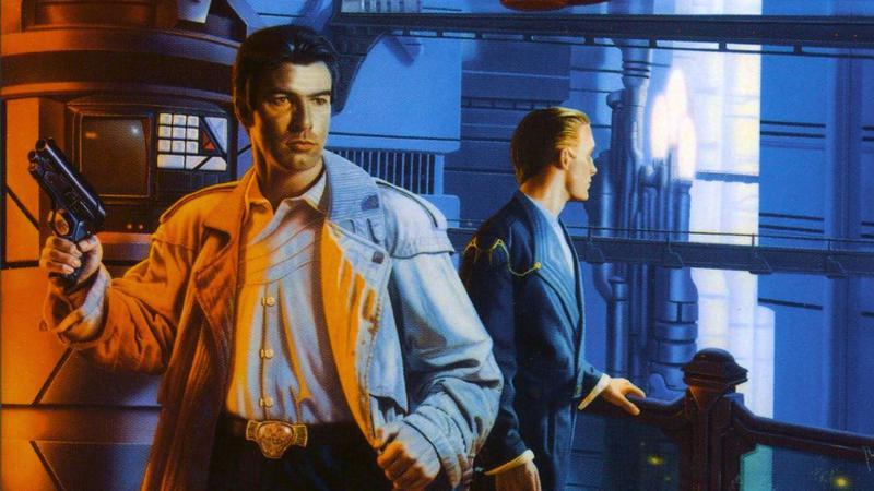 Caves of Steel Isaac Asimov book cover.