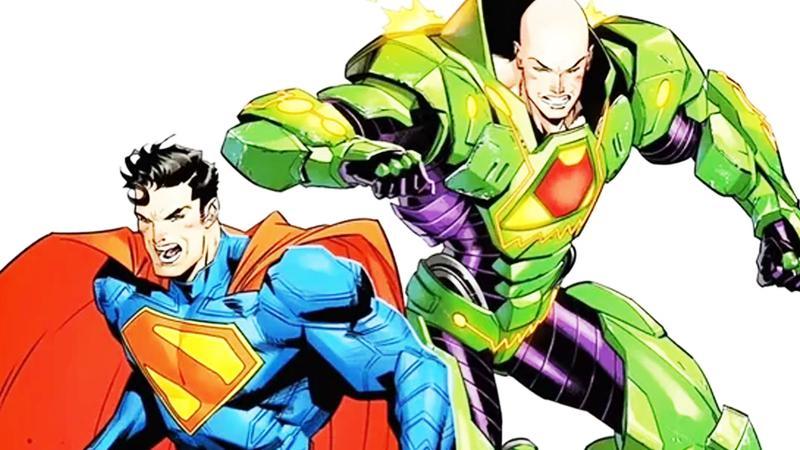 Official concept art of Superman and Lex in Man of Tomorrow.