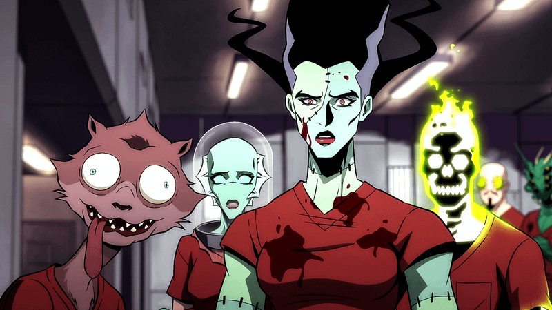 The Bride, Weasel and other Creature Commandos characters.