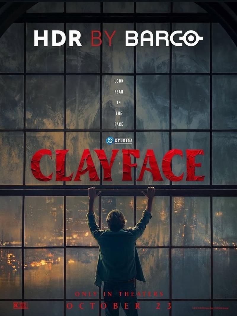 HDR by Barco poster for Clayface.