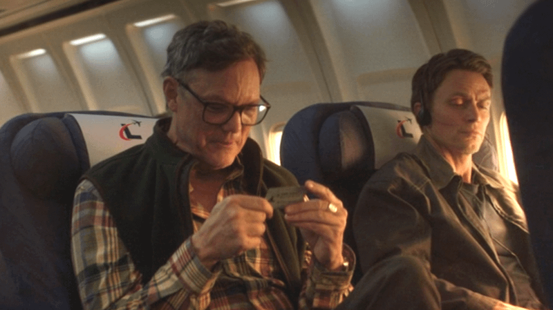 Mr Charles and Bullseye in plane in Daredevil Born Again Season 2 finale.