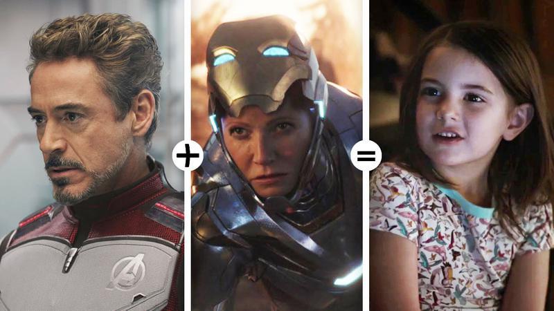 Tony Stark, Pepper Potts, Morgan Stark.