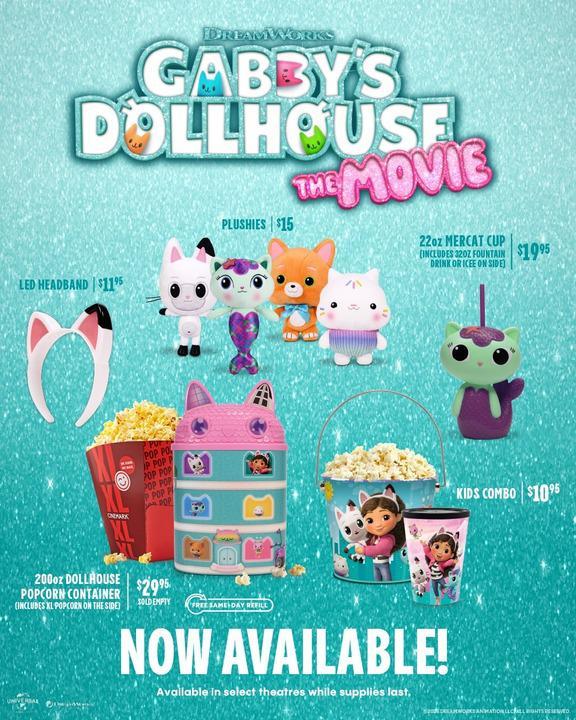 Gabby's Dollhouse Cinemark merchandise