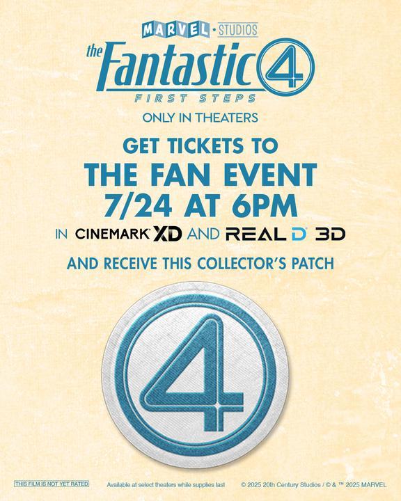 Cinemark Fantastic Four patch