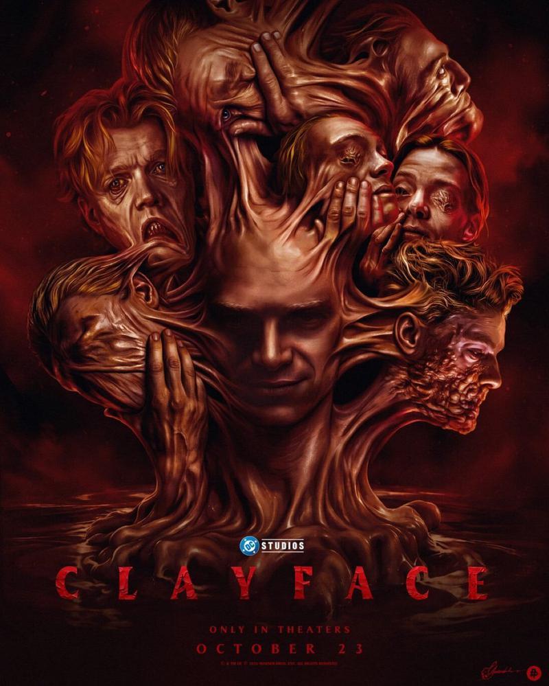 Clayface poster of Matt Hagen's transformation.