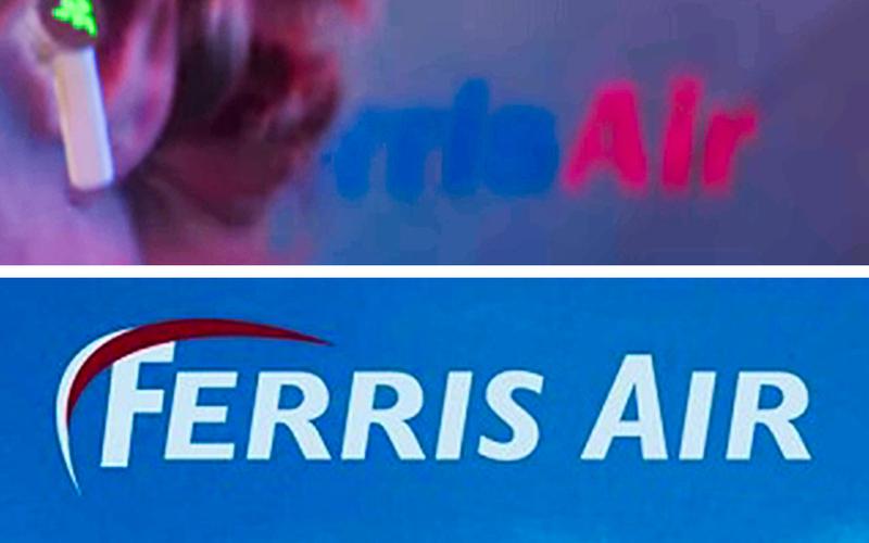 Ferris Air logo in Clayface.