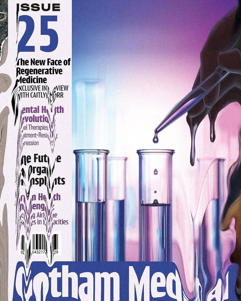 Clayface poster spotlights Caitlyn Corr's regenerative medical procedure.
