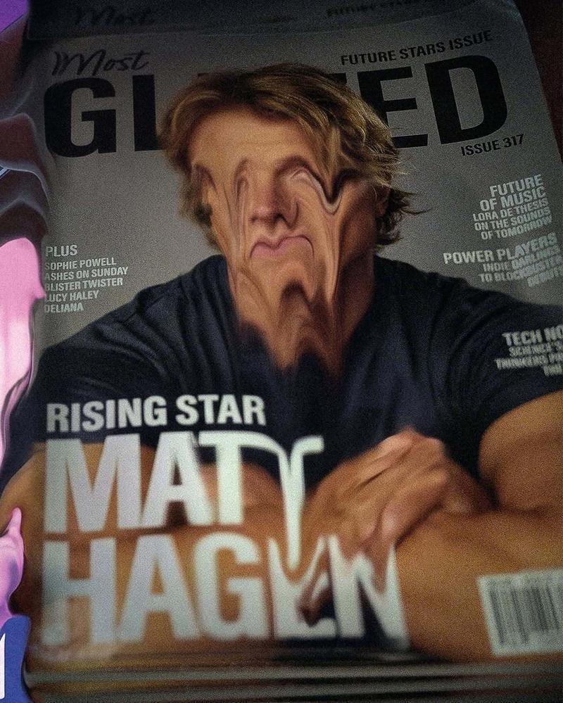 Matt Haven on the cover of Most Glazed magazine.