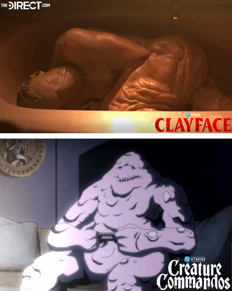 Matt Hagen melting in a bath tub as he transforms into Clayface.
