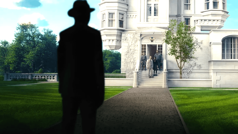 The Client in front of Vision's Mindscape.
