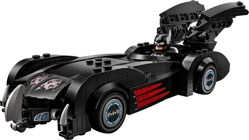 Lego George Clooney in Batmobile from Batman & Robin