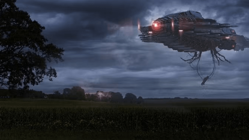 Alien ship in 10 Cloverfield Lane.