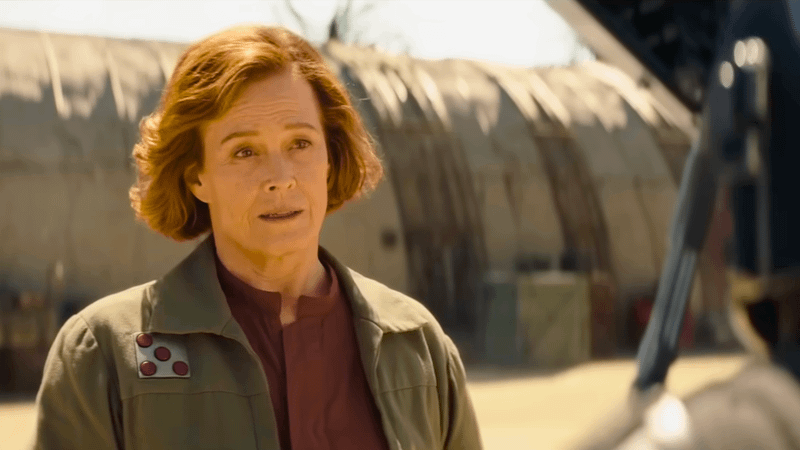 Sigourney Weaver as Colonel Ward in The Mandalorian & Grogu.