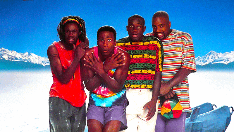 The main cast of Cool Runnings.