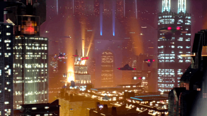 Coruscant in Attack of the Clones.