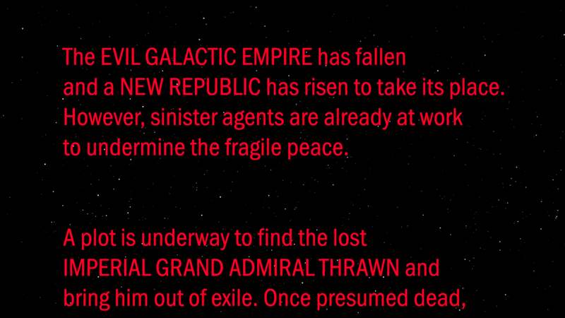 Ahsoka's opening text.