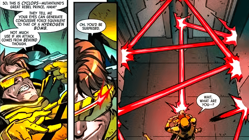 Cyclops gets into a fight in Shadows of Tomorrow: Cyclops #1.