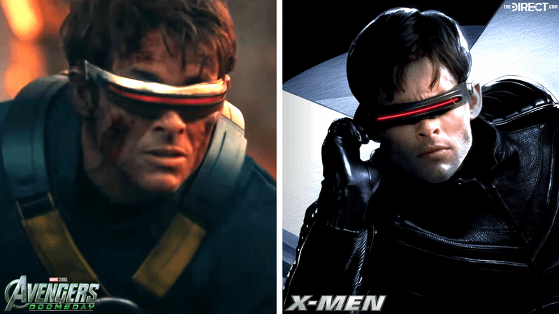 James Marsden as Cyclops in 'Avengers: Doomsday,' James Marsden as Cyclops in 'X-Men.'