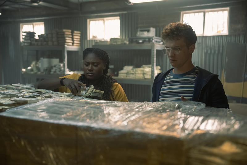 Danielle Brooks as Leota Adebayo & Freddie Stroma as Adrian Chase in Peacemaker Season 2, Episode 8