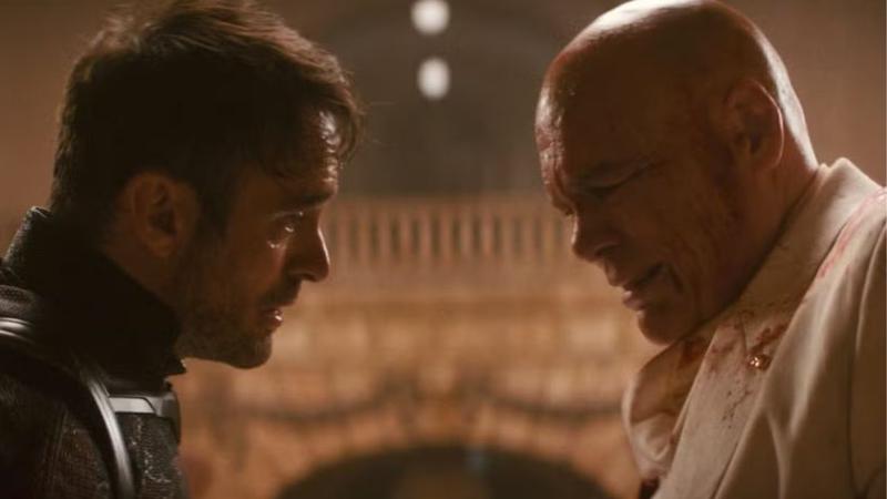 Kingpin and Daredevil having an intense conversation in Born Again Season 2.