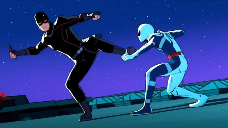 Daredevil fighting Spider-Man in Your Friendly Neighborhood Spider-Man