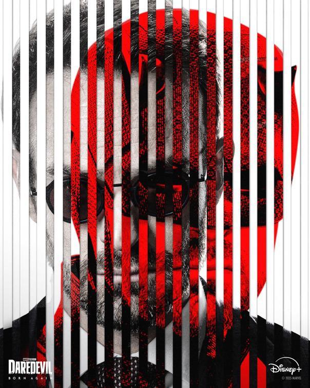 Aligned Daredevil and Matt Murdock poster from Daredevil: Born Again.