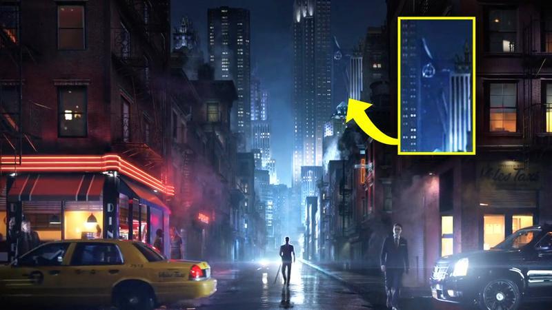 Avengers Tower in Daredevil Season 1 motion poster.