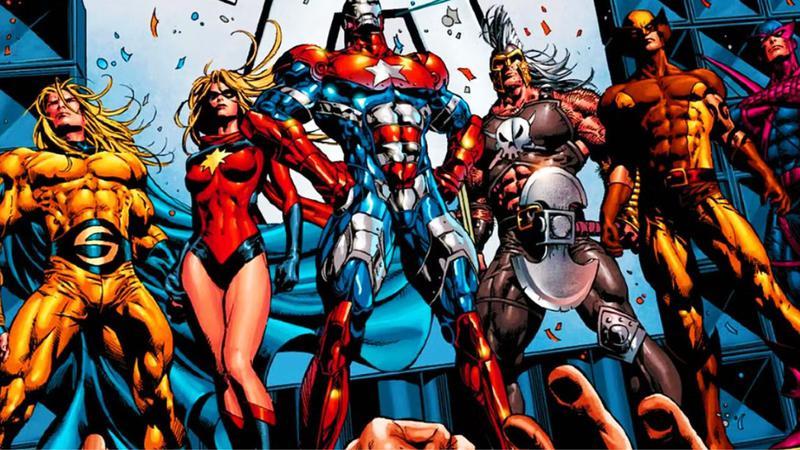 The Dark Avengers posing in Marvel Comics.