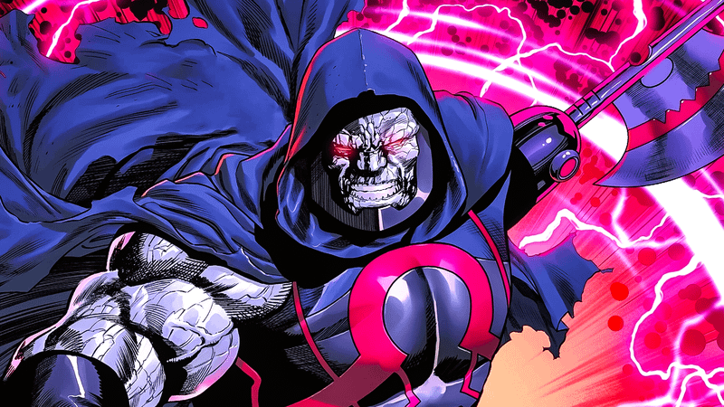 Darkseid, the menacing villain from DC Comics.