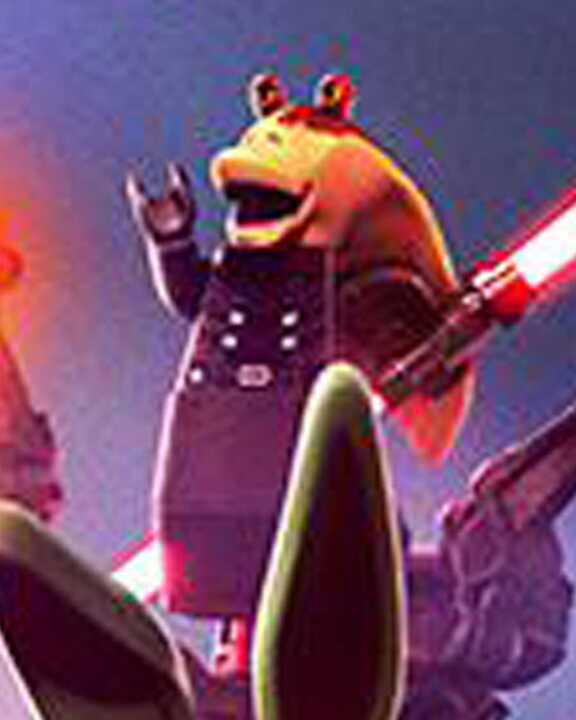 Darth Jar Jar in the LEGO: Star Wars poster