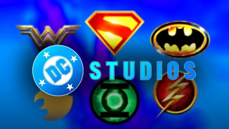 DC Studios logo, Wonder Woman logo, Superman logo, Batman logo, Hawkgirl logo, Green Lantern logo, Flash logo