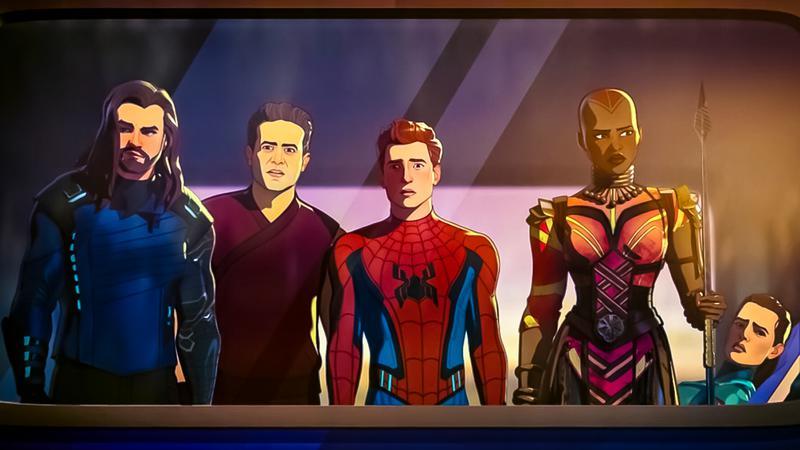 What If characters Bucky, Wong, Spider-Man, Okoye