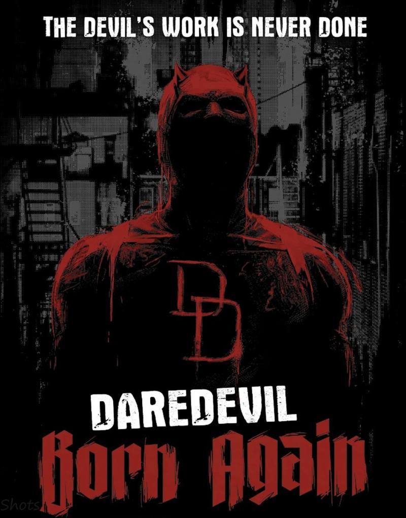 Daredevil: Born Again Season 2 poster showing Daredevil screaming.