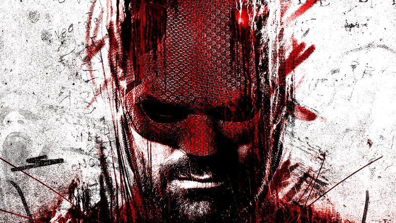 Charlie Cox as Daredevil in Daredevil: Born Again poster