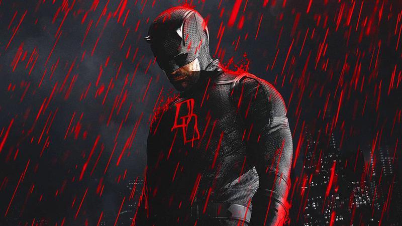 Charlie Cox as Daredevil in black suit for 'Daredevil: Born Again' Season 2.