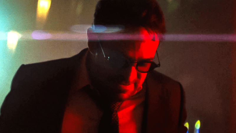 Charlie Cox as Matt Murdock in church in Daredevil: Born Again Season 2.