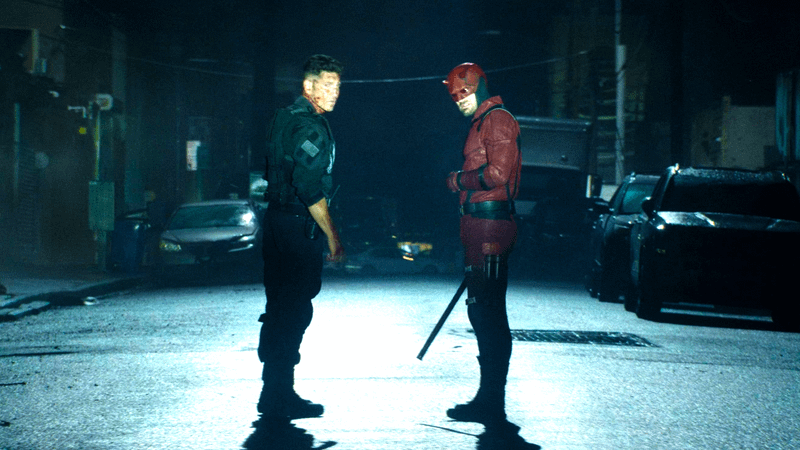 Daredevil and Punisher in Born Again