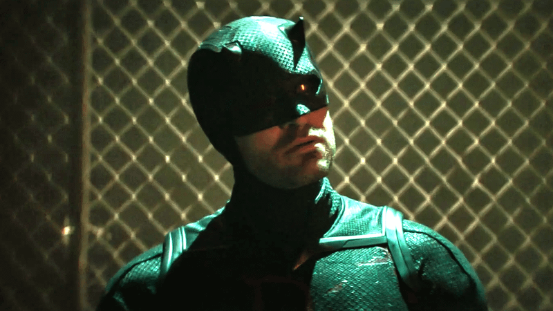 Daredevil in his black suit in Born Again Season 2.