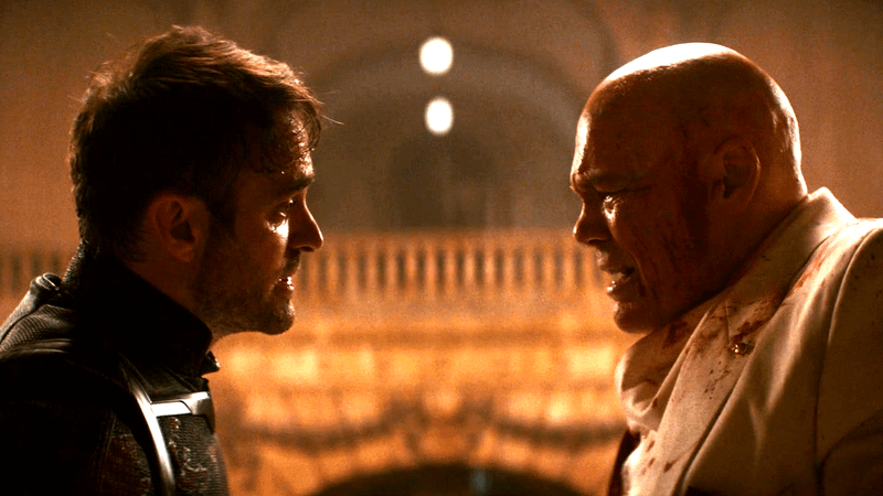 Matt Murdock versus Kingpin in Daredevil: Born Again.